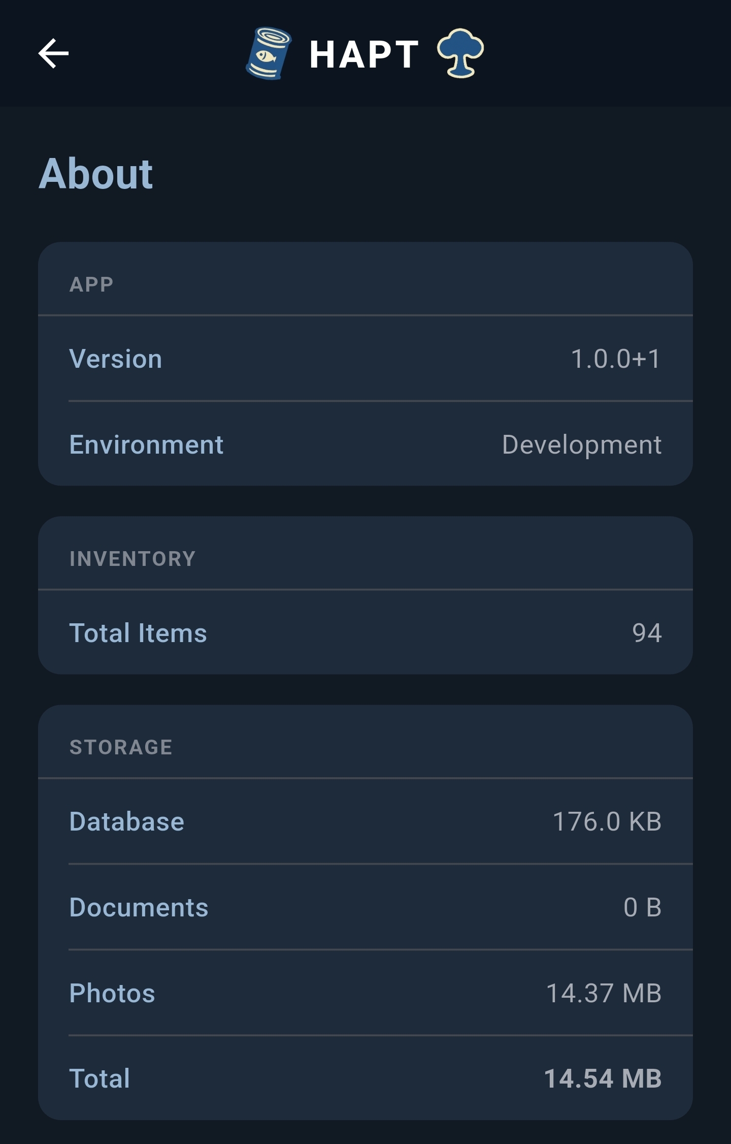 About screen