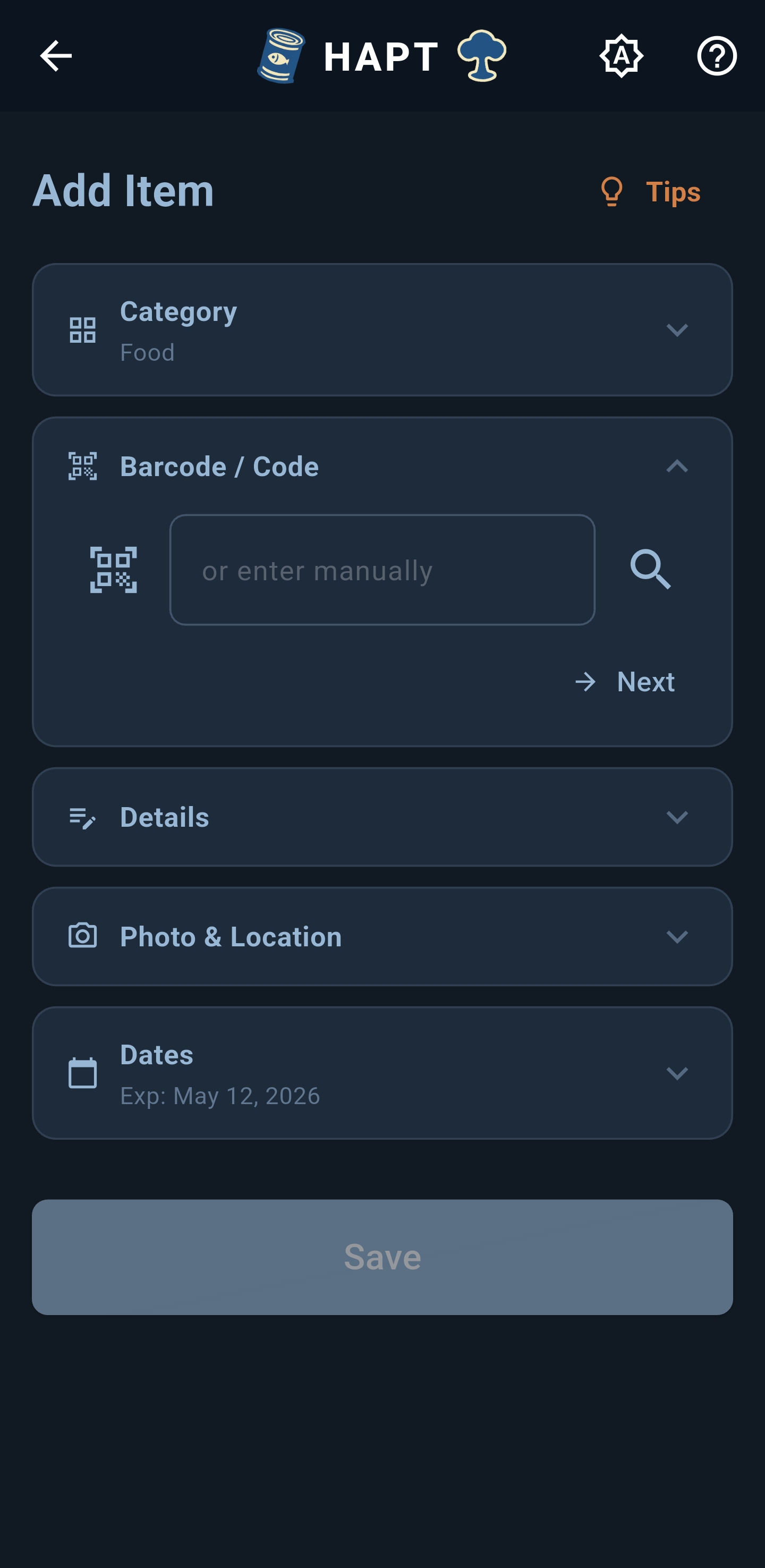 Barcode scanner live view